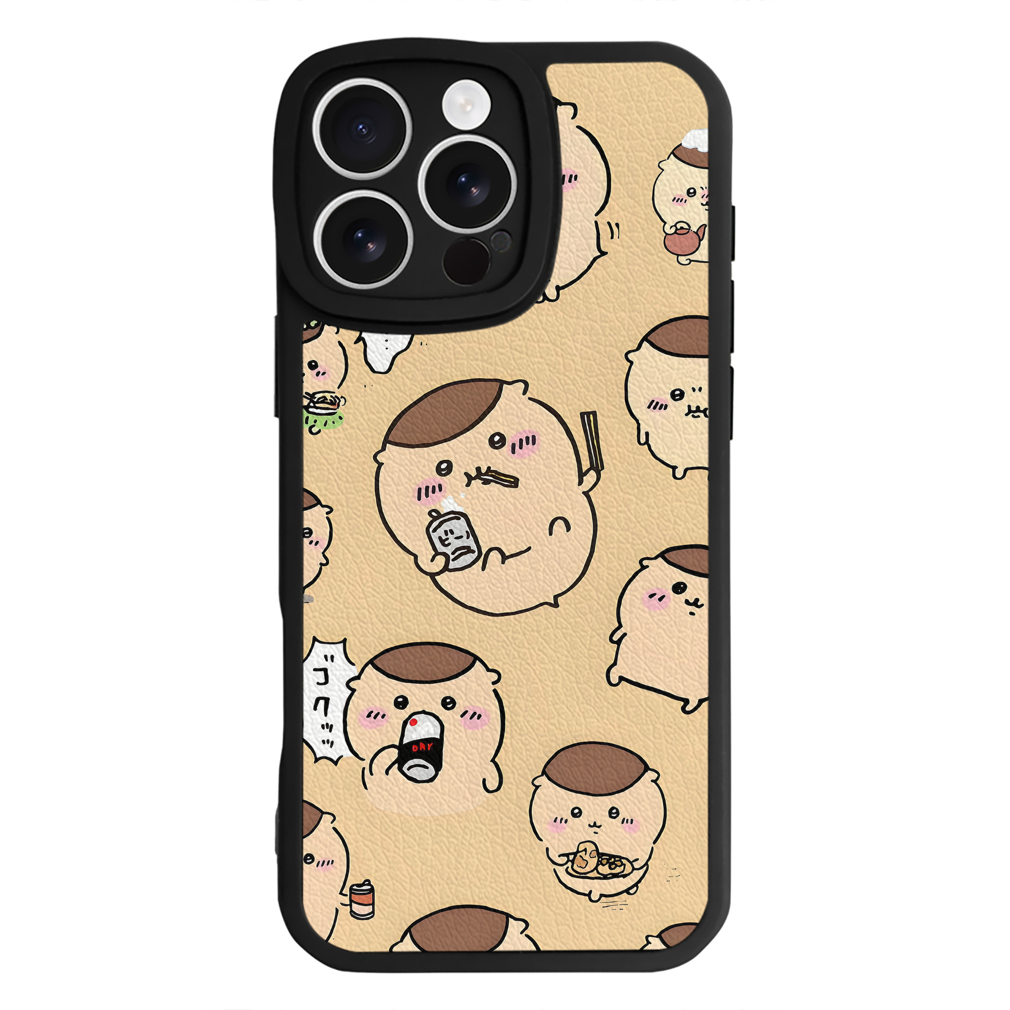 （画像用） ちいかわ Chii-kawa 【iPhone 16シリーズ対応】シリコンスマホケース（レザー調） 材質：シリコン